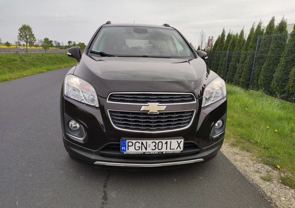 Chevrolet Trax cena 33500 przebieg: 220000, rok produkcji 2013 z Gniezno małe 137